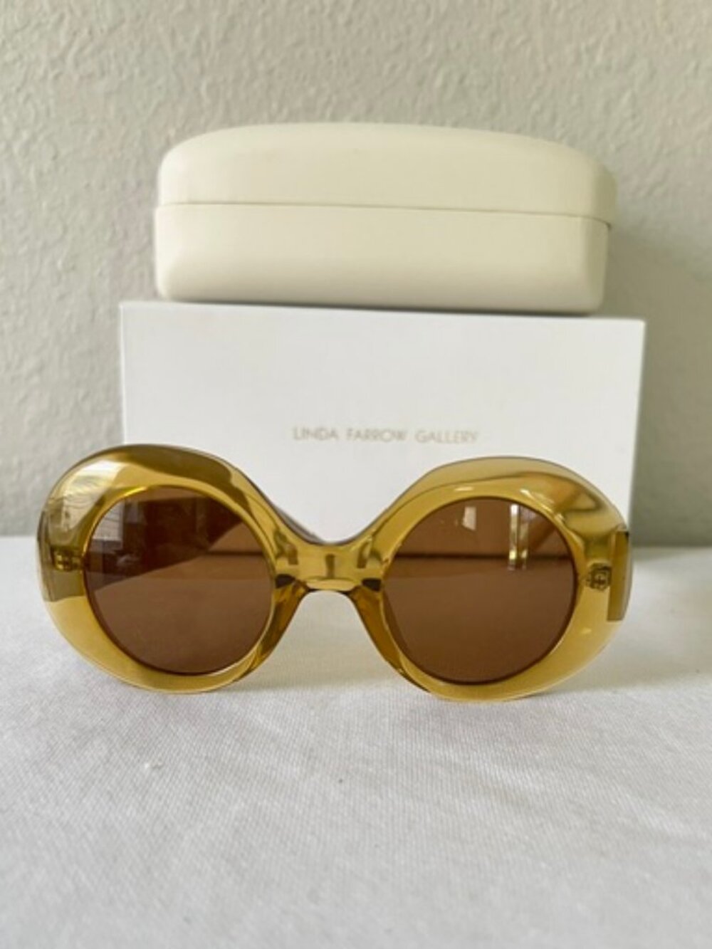 Linda Farrow x The Row 48/4 Womens Sunglasses Ocher